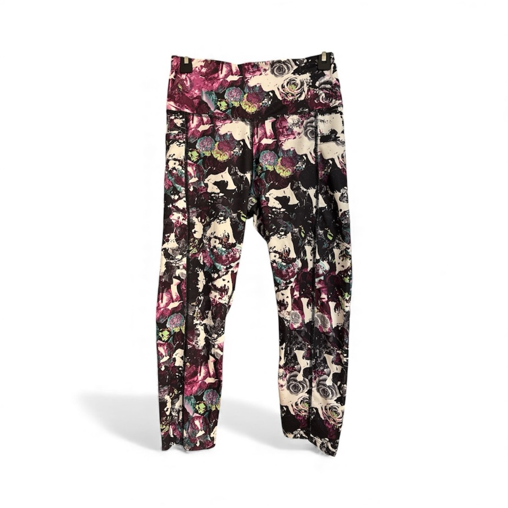 Multicolor Floral workout Tights! Size M